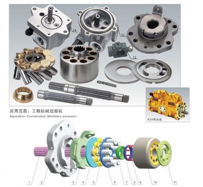 川崎K3VDT系列:K3V63/112/140/180DT液壓泵配件